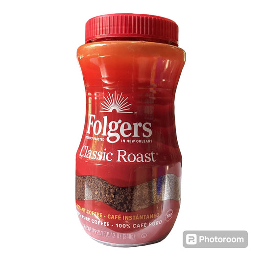 Instant Folgers 12 oz