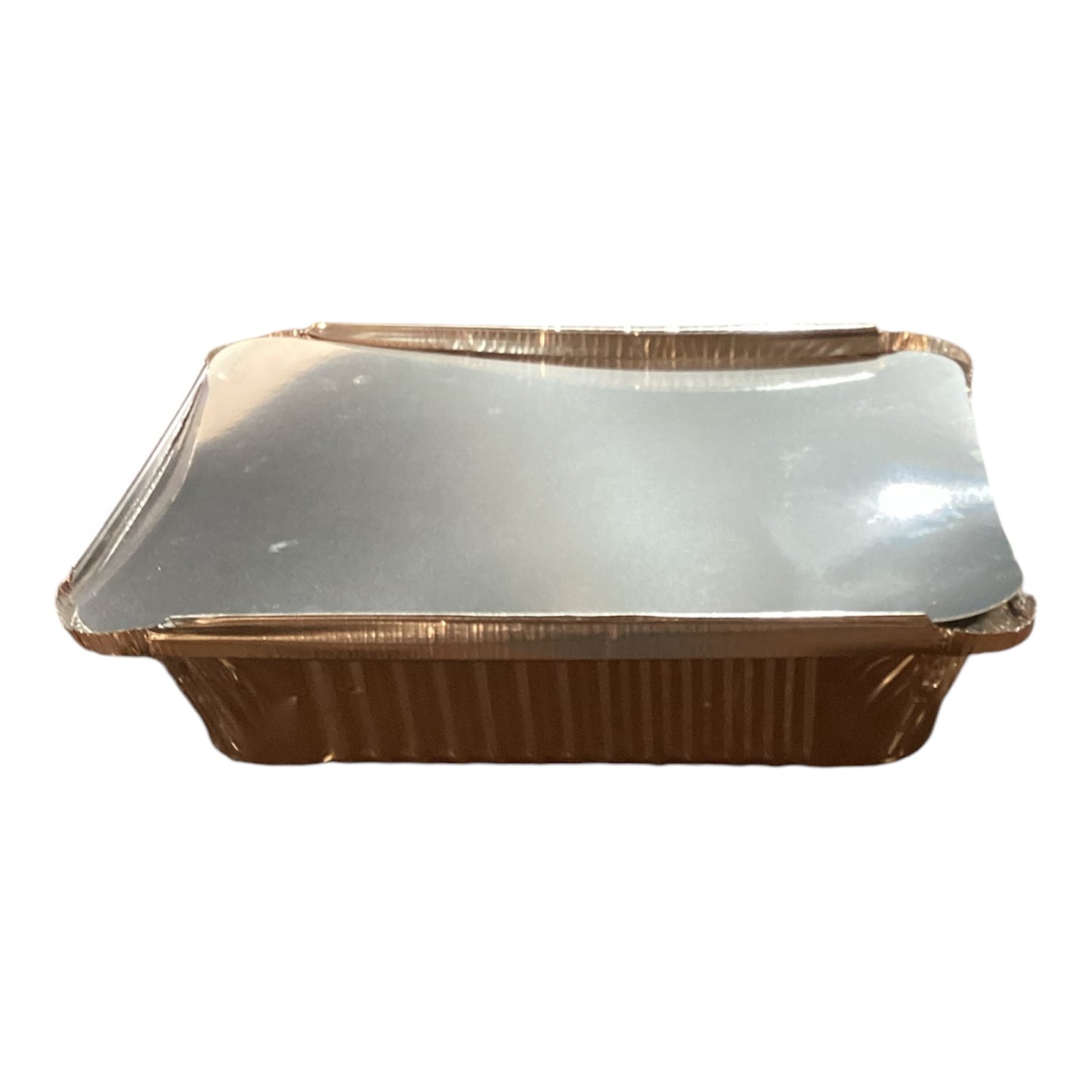 small aluminum pan with lid